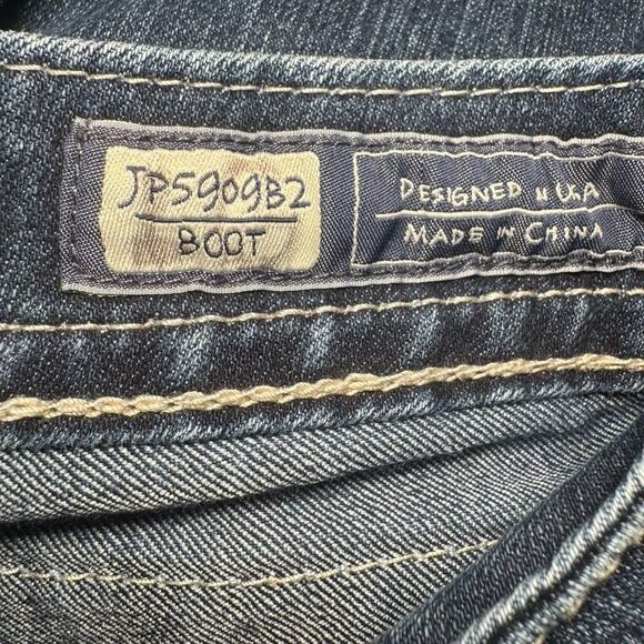 Miss Me Women’s JP 50909B2 Bootcut Jeans embellished back pocket flaps Sz 29 - Picture 5 of 8